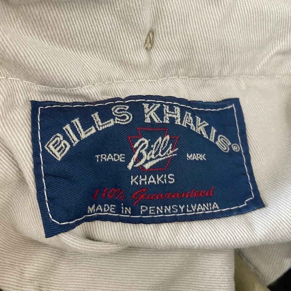 Bills Khakis Briggs Providence Men's‎ Khaki Pleated Cotton Pants Size 38